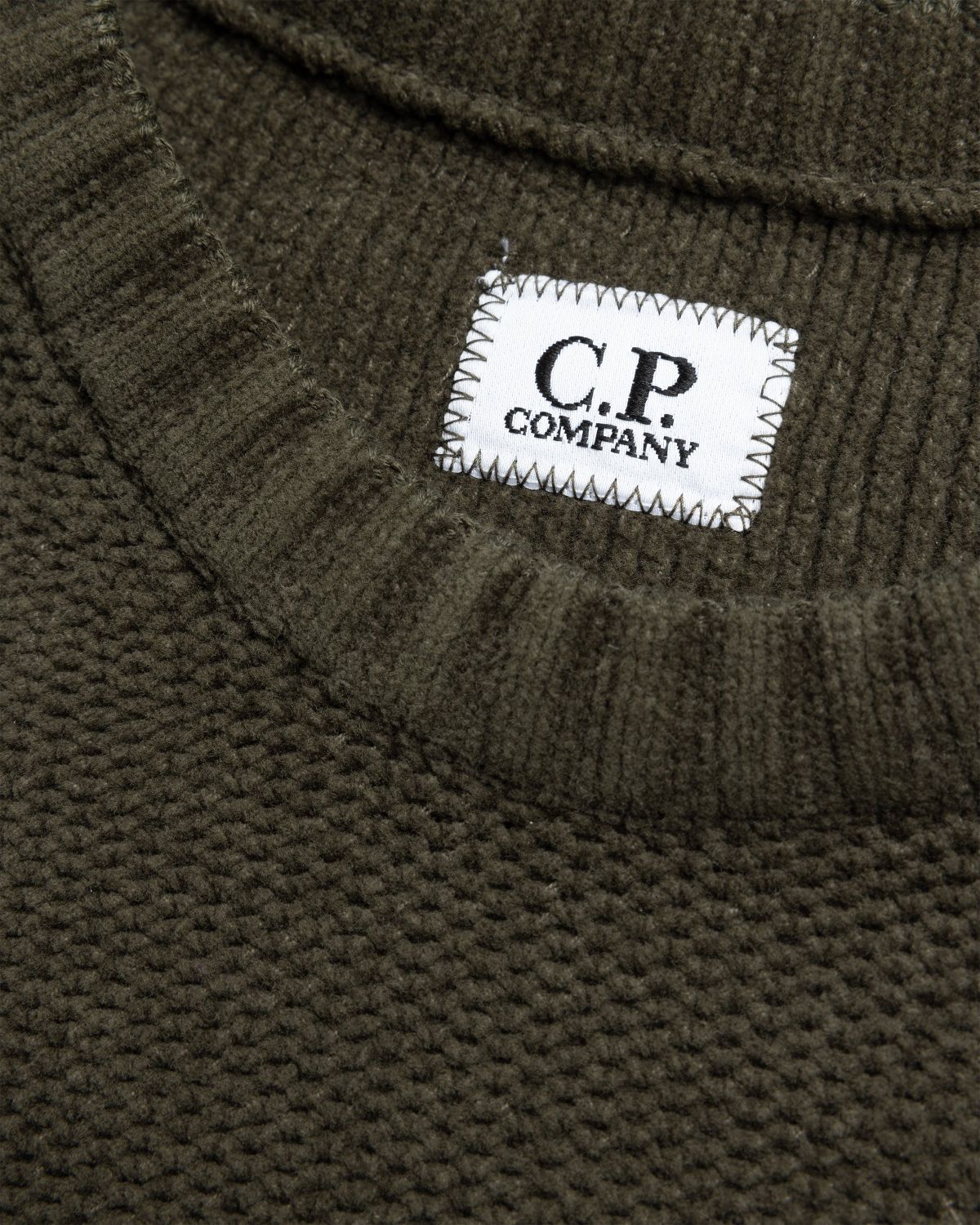 C.P. Company – Knit Cotton Jumper Olive Night | Highsnobiety Shop